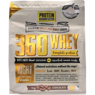 PROTEIN SUPPLIES AUST. 360 Whey (WPI+WPC) Chocolate 1kg - L'Organic