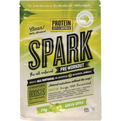 PROTEIN SUPPLIES AUST. Spark (All Natural Pre-workout) Green Apple 250g - L'Organic