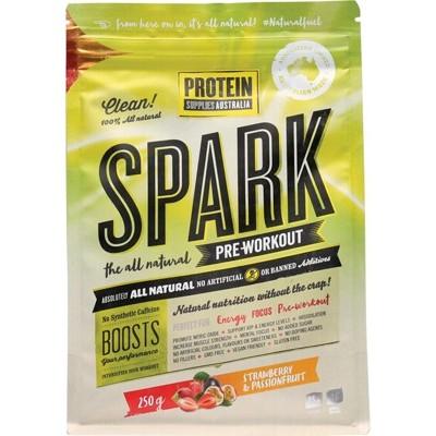 PROTEIN SUPPLIES AUST. Spark (All Natural Pre-workout) Strawberry & Passionfruit 250g - L'Organic