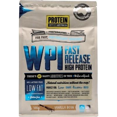 PROTEIN SUPPLIES AUST. WPI (Whey Protein Isolate) Vanilla Bean 500g - L'Organic