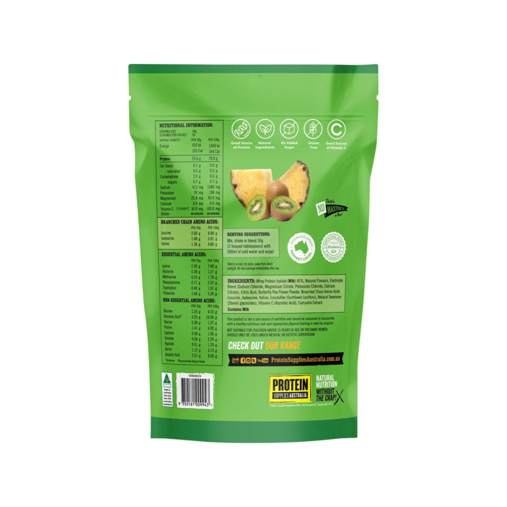 PROTEIN SUPPLIES AUSTRALIA Protein Water Pineapple Kiwi 800g - L'Organic