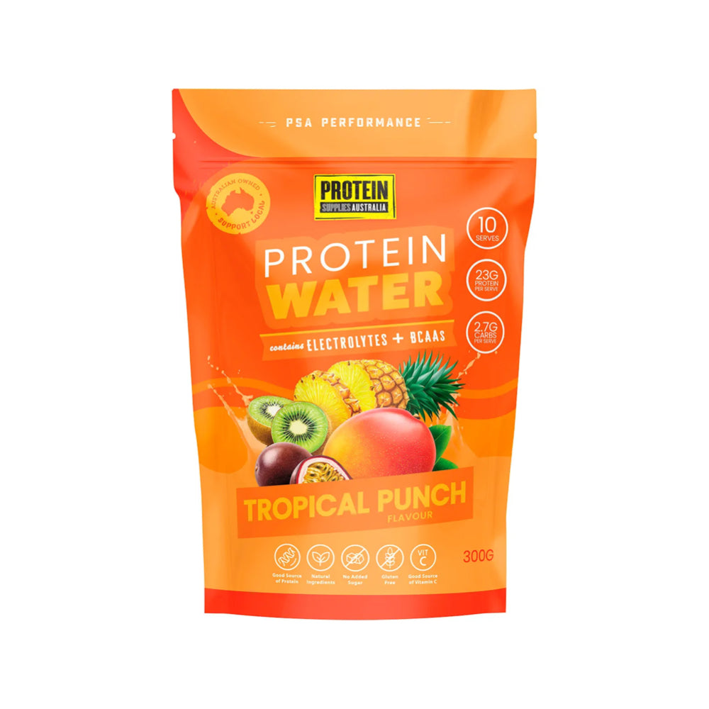 PROTEIN SUPPLIES AUSTRALIA Protein Water Tropical Punch 300g - L'Organic