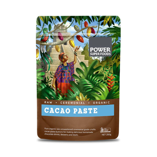 POWER SUPER FOODS Cacao Paste Buttons Ceremonial Grade - 250g