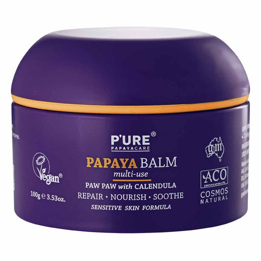 P'URE Papayacare Multi-Use Papaya Balm - 100g - L'Organic