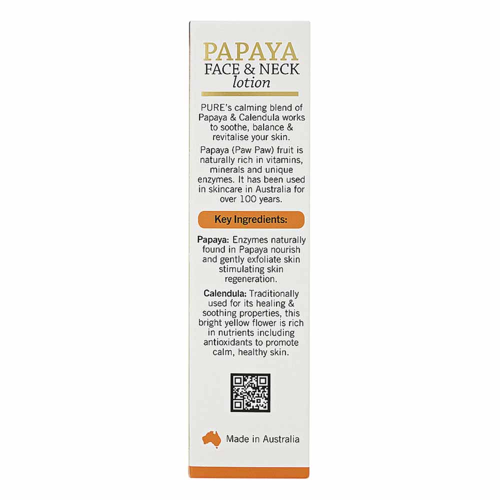 P'URE Papayacare Papaya Face & Neck Lotion - 50ml - L'Organic