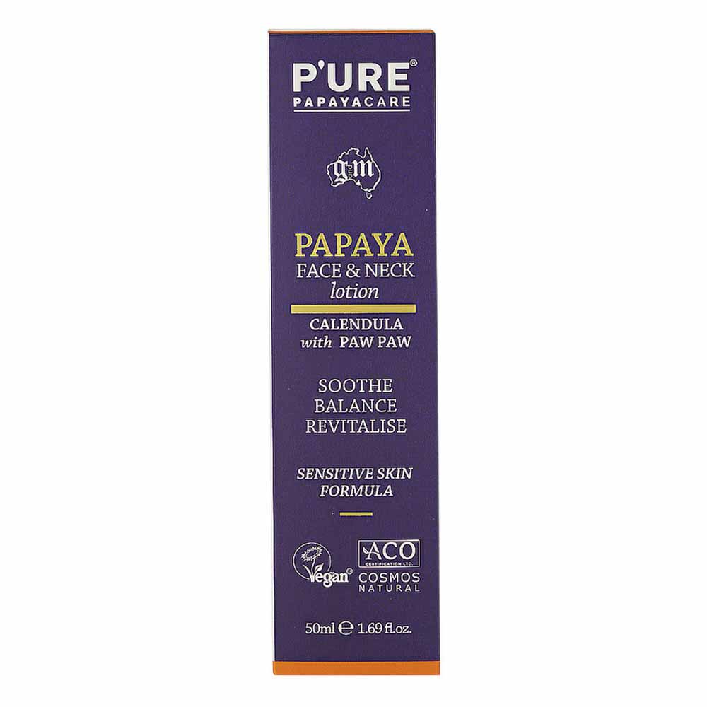 P'URE Papayacare Papaya Face & Neck Lotion - 50ml - L'Organic