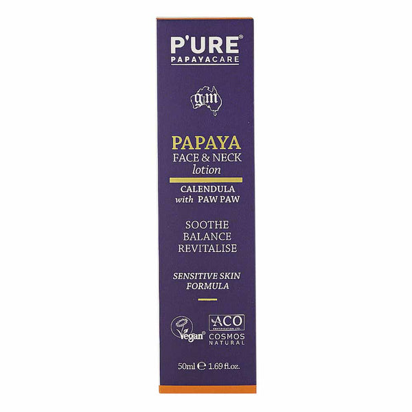 P'URE Papayacare Papaya Face & Neck Lotion - 50ml - L'Organic