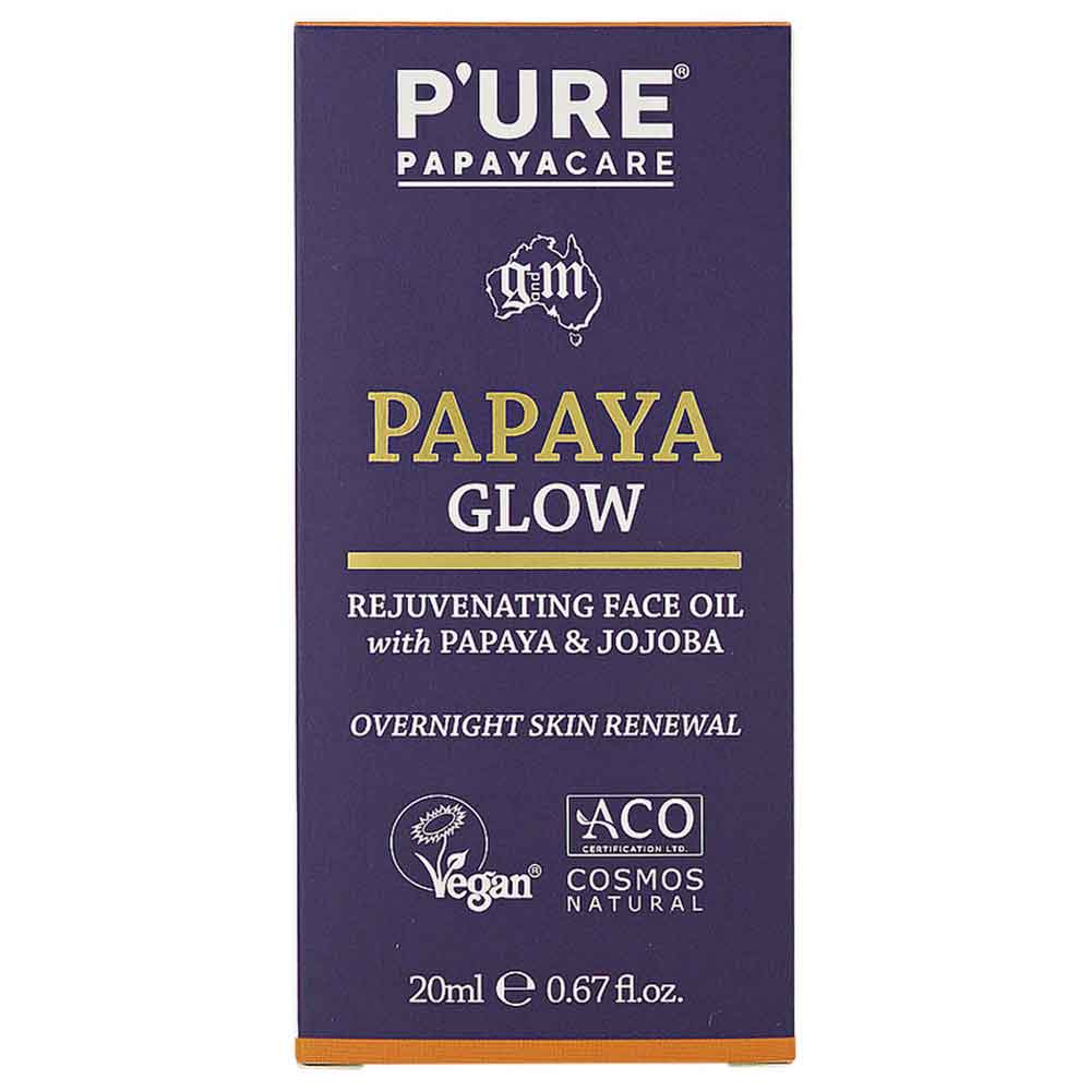 P'URE Papayacare Papaya Glow Facial Oil - 20ml - L'Organic