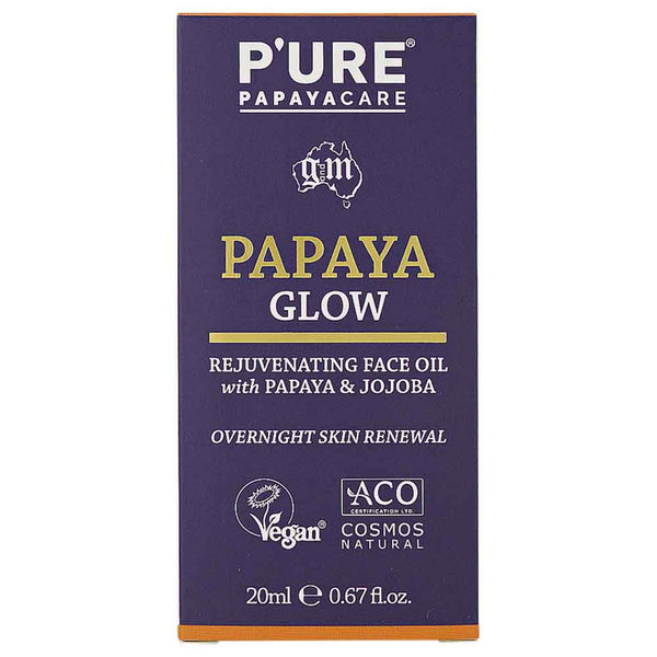 P'URE Papayacare Papaya Glow Facial Oil - 20ml - L'Organic