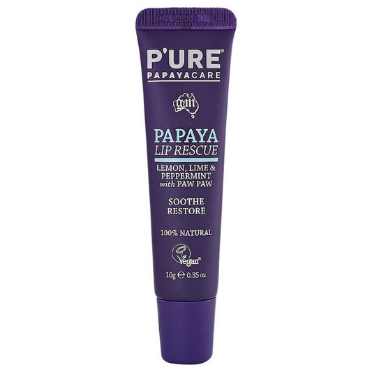 P'URE Papayacare Papaya Lip Rescue Balm - 10g - L'Organic