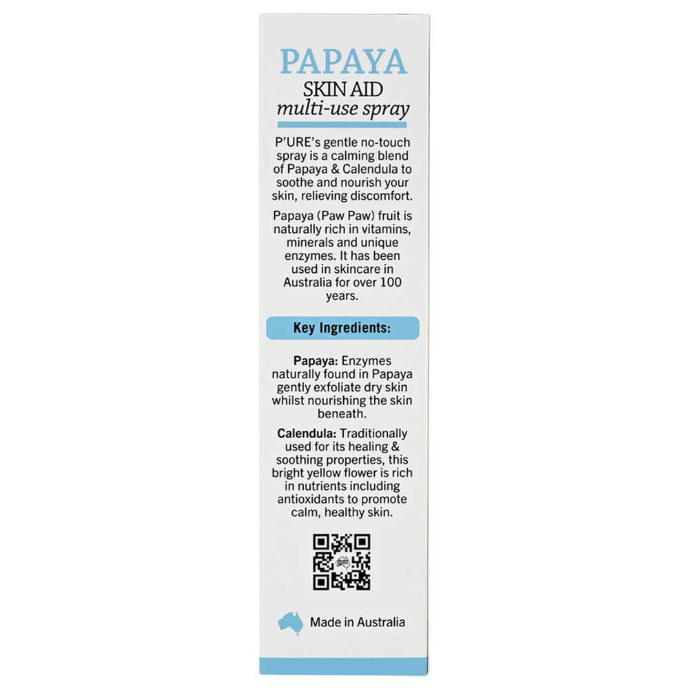 P'URE Papayacare Papaya Skin Aid Spray - 80ml - L'Organic
