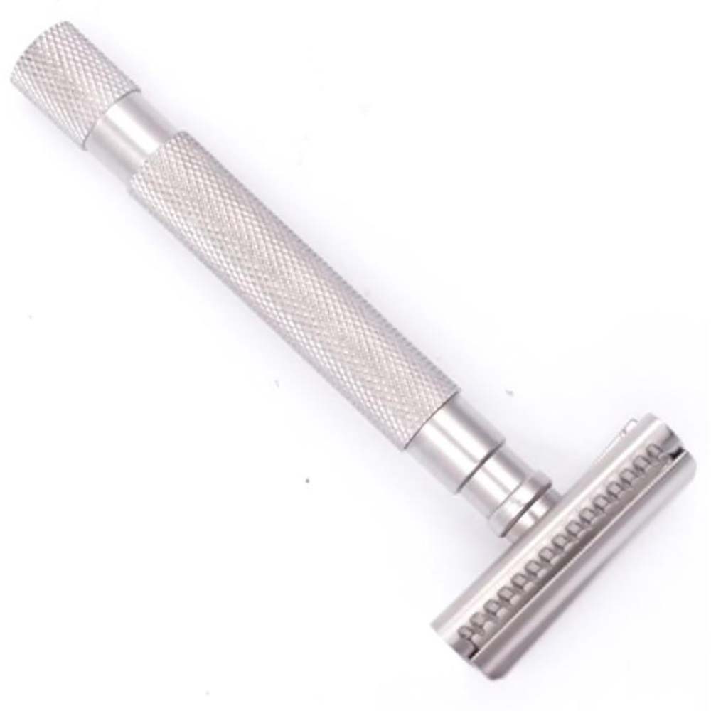 Parker Semi Slant Safety Razor - Satin Chrome - L'Organic