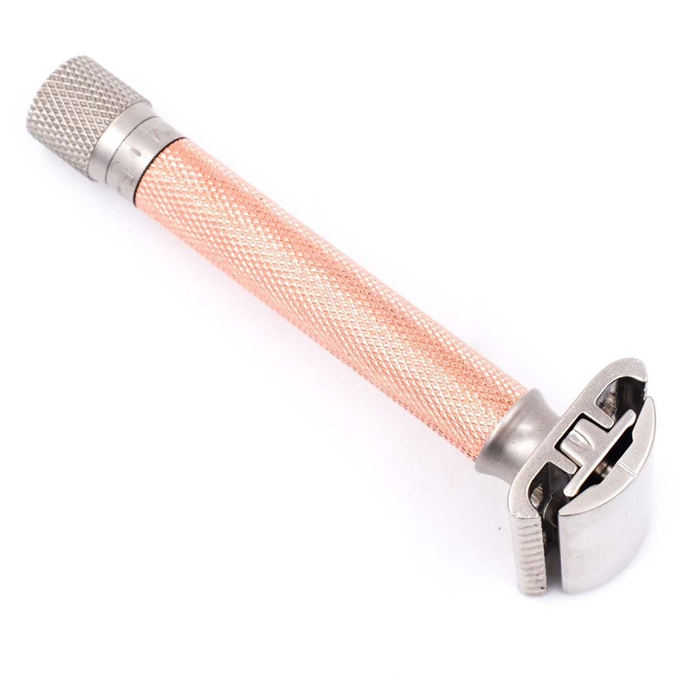 Parker Variant Adjustable Safety Razor - Rose Gold - L'Organic