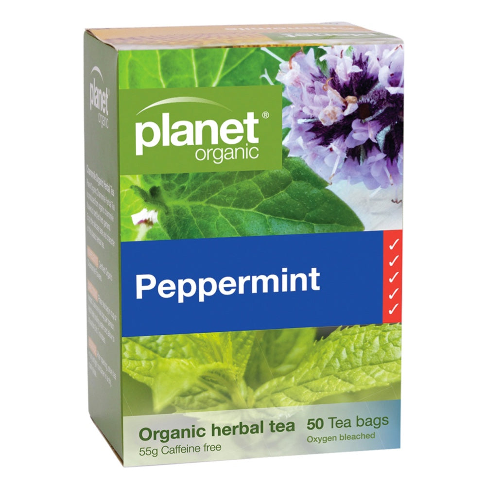 PLANET ORGANIC Peppermint Herbal Tea 50 Bags