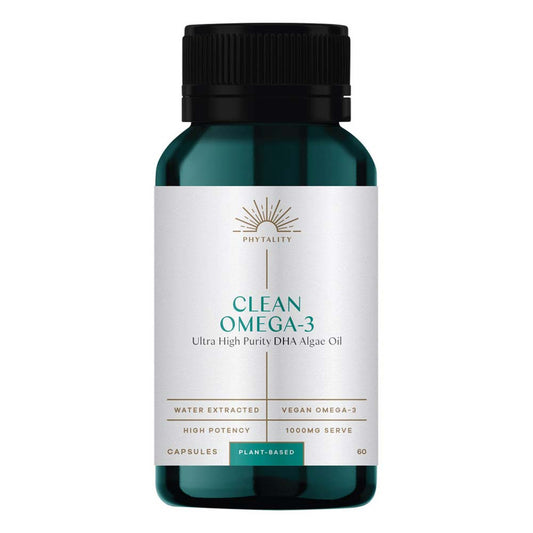 Phytality Clean Omega-3 (Ultra High Purity DHA Algae Oil) - 60 Capsules - L'Organic
