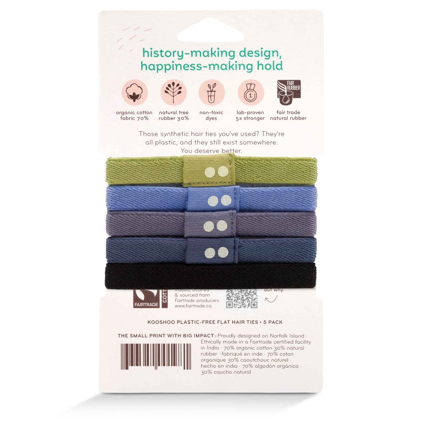 Kooshoo Plastic-Free Hair Ties - Sea to Sky