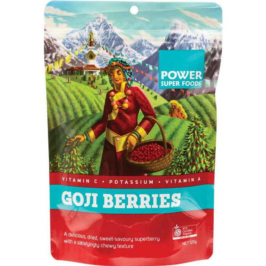 Power Super Foods Goji Berries - 125g - L'Organic