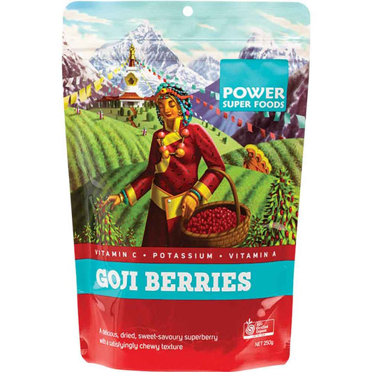 Power Super Foods Goji Berries - 250g - L'Organic