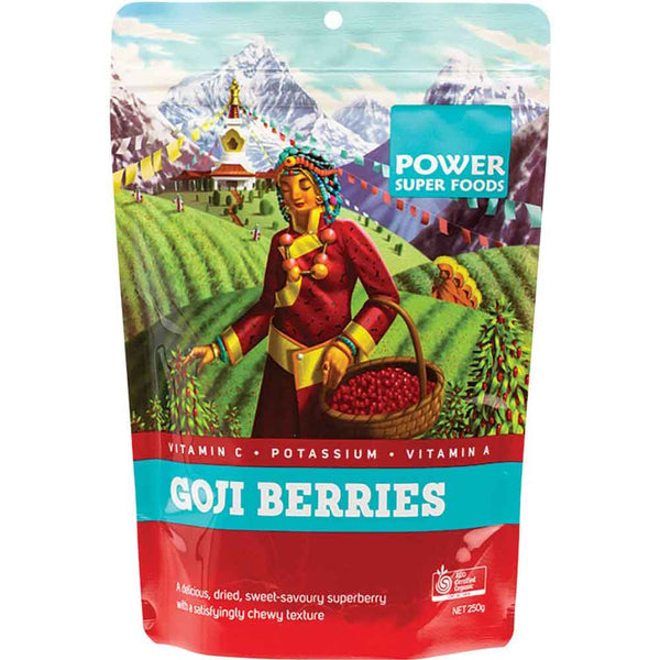 Power Super Foods Goji Berries - 250g - L'Organic