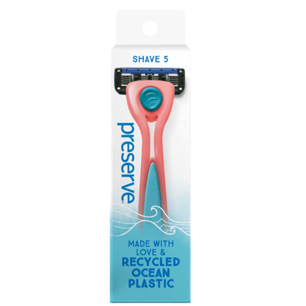 Preserve Shave 5 Razor - Coral - L'Organic
