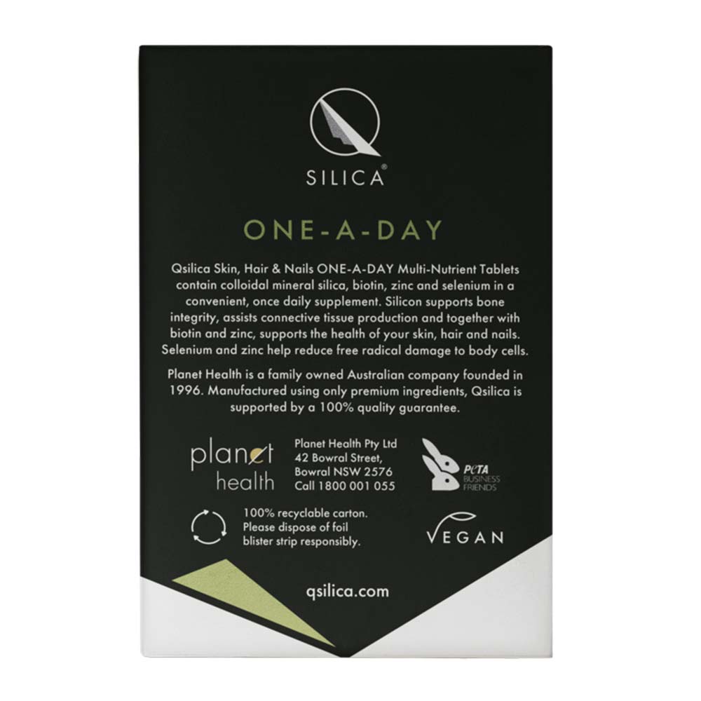 Qsilica One-A-Day Multi-Nutrient Tablets - 60 Pack - L'Organic
