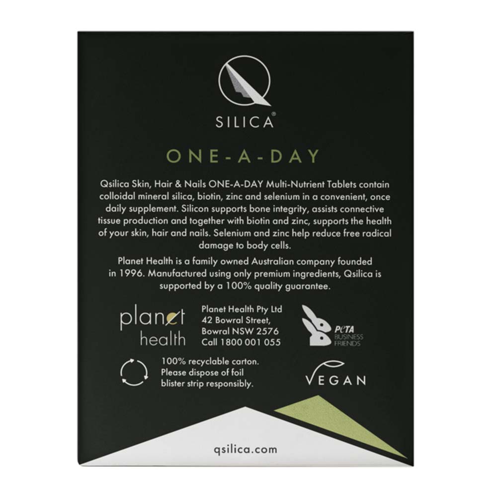 Qsilica One-A-Day Multi-Nutrient Tablets - 90 Pack - L'Organic