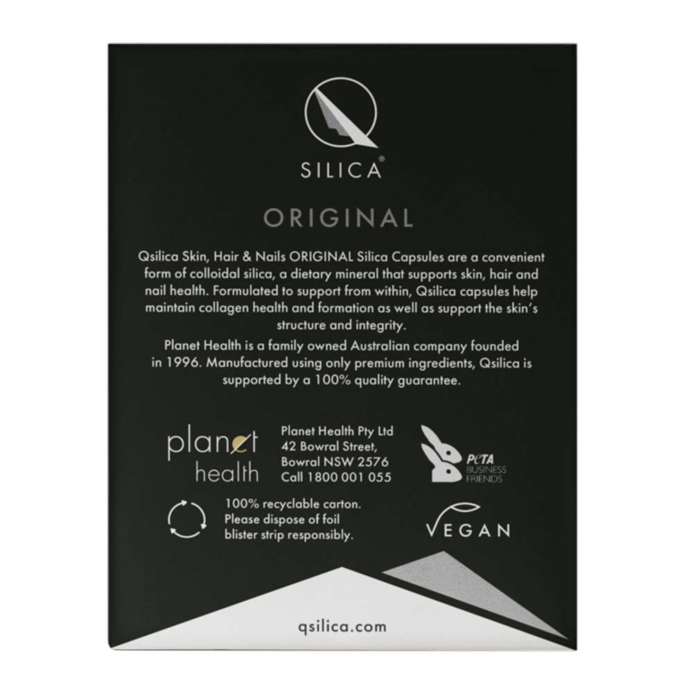Qsilica Original Silica Capsules - 100 Pack - L'Organic