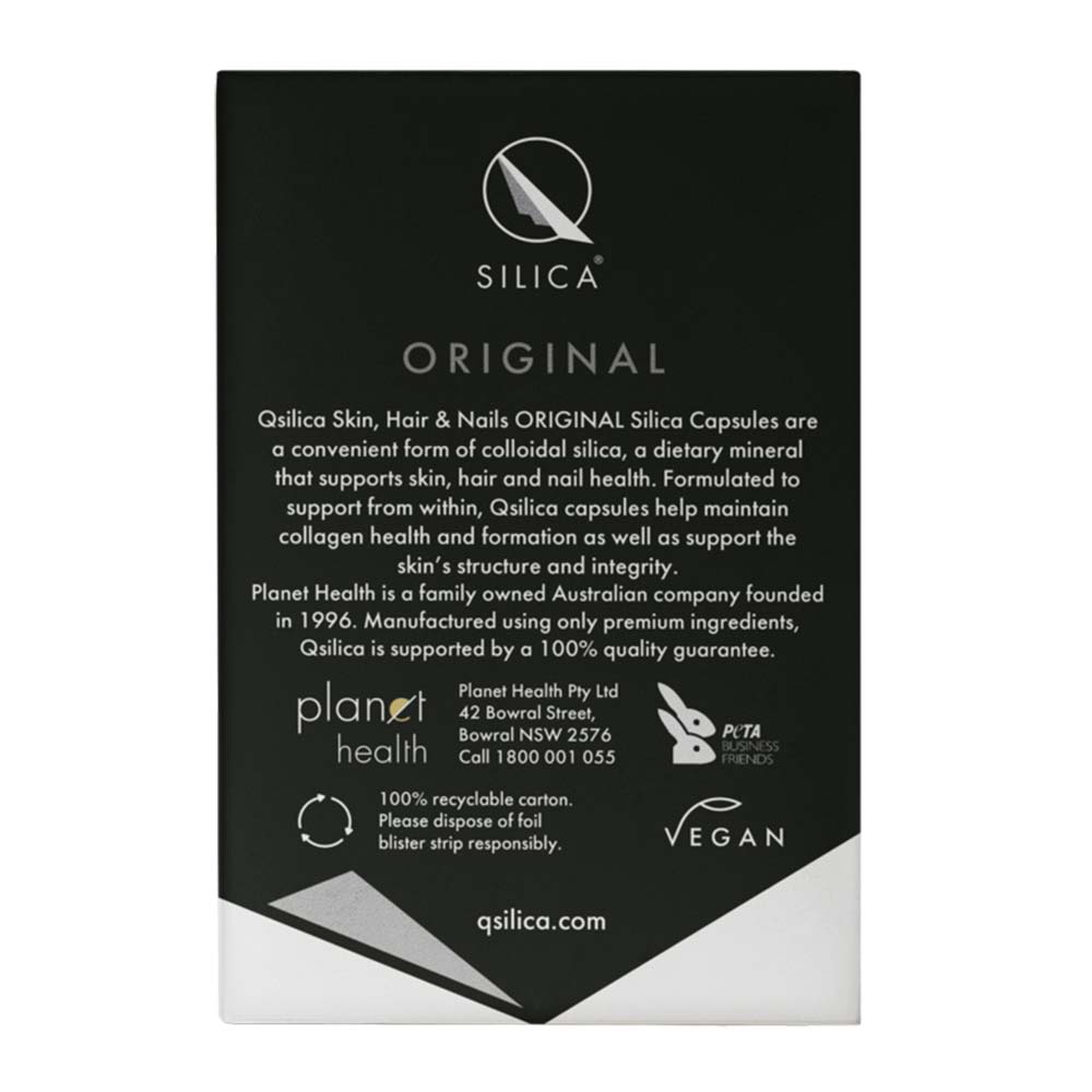 Qsilica Original Silica Capsules - 50 Pack - L'Organic
