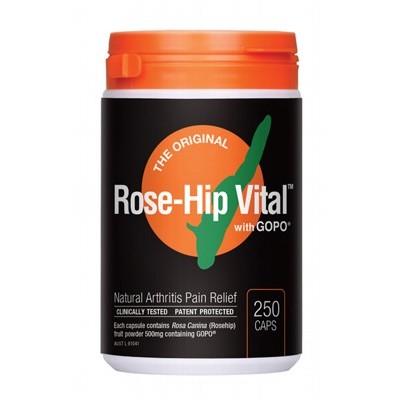 ROSE-HIP VITAL Arthritis Pain Relief - 250 Capsules - L'Organic
