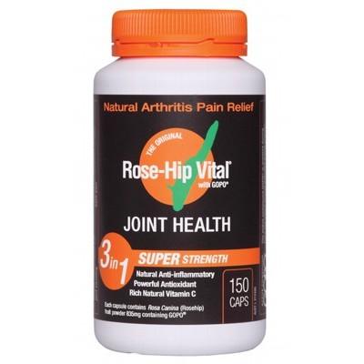 ROSE-HIP VITAL Arthritis Pain Relief Super Strength - 150 Capsules - L'Organic