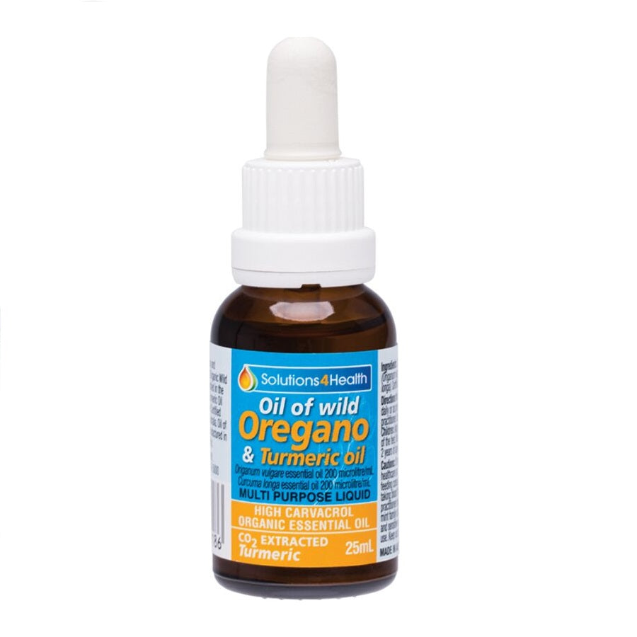 Solutions 4 Health Oil of Wild Oregano With Turmeric Oil - 25ml - L'Organic