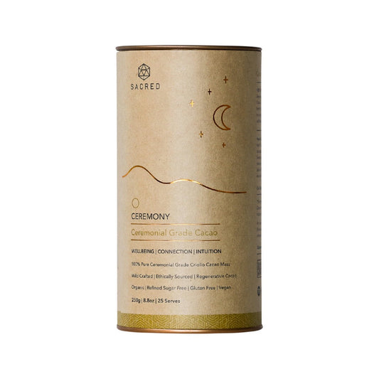 Sacred Taste Organic Drinking Cacao (Ceremonial Grade Cacao) Ceremony 250g - L'Organic