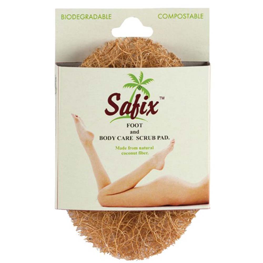 Safix Biodegradable Foot and Body Scrub Pad - L'Organic