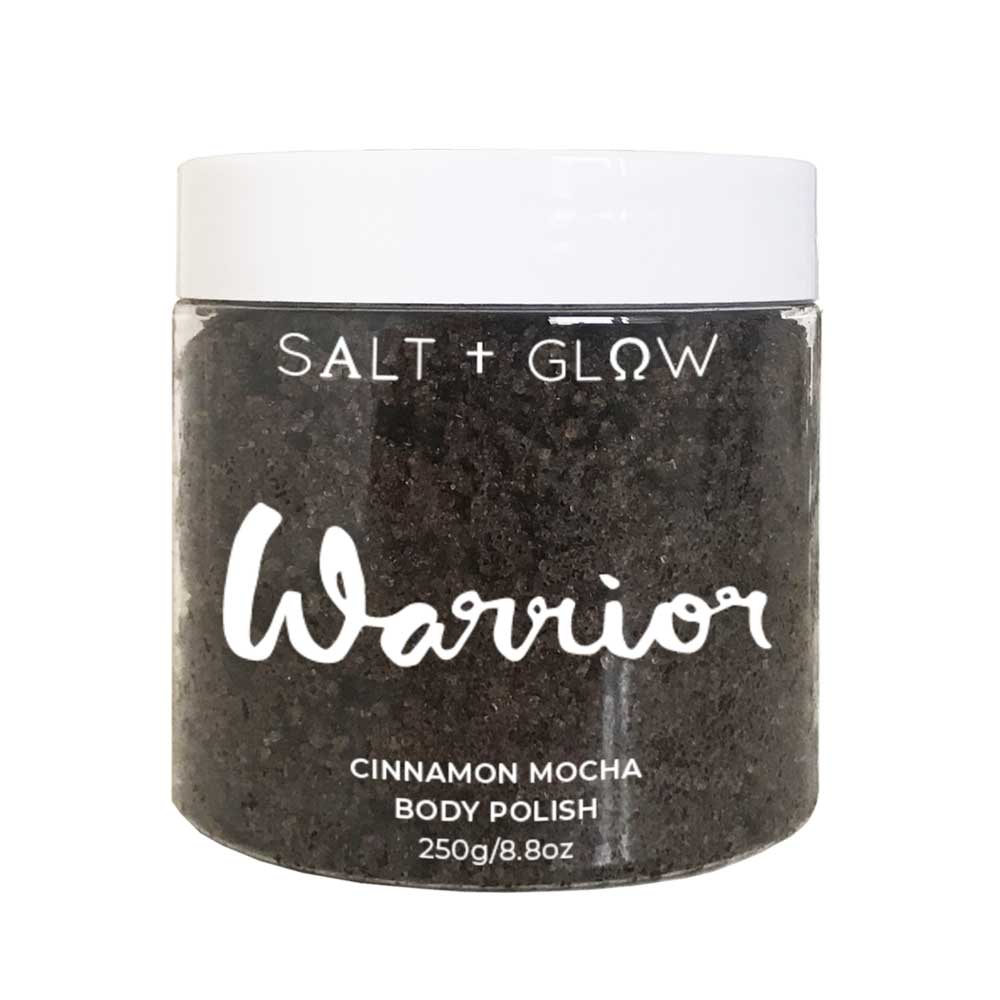 Salt and Glow Body Polish - Warrior (Cinnamon Mocha) 350g - L'Organic