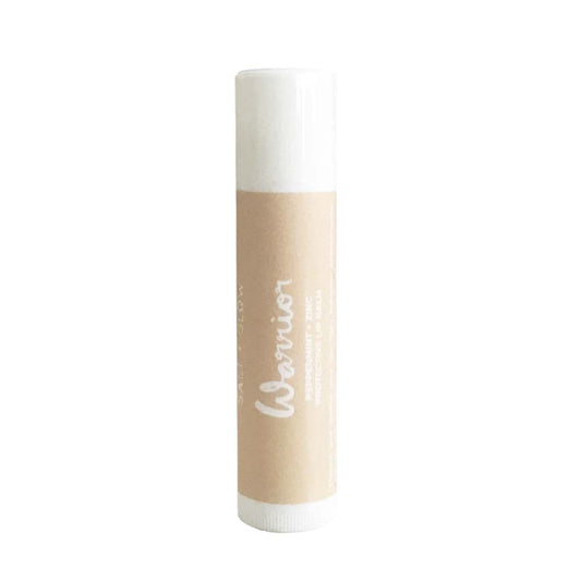 Salt and Glow Lip Balm - WARRIOR - Peppermint + Zinc - L'Organic