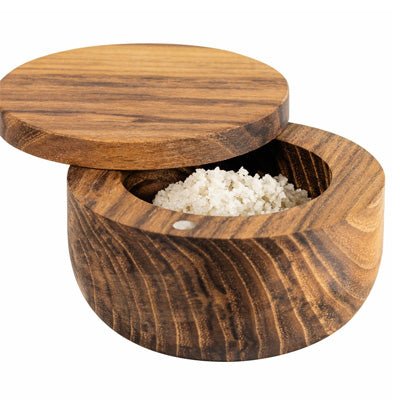 Salt of the Earth Acacia Wood Salt Box (Empty) - L'Organic
