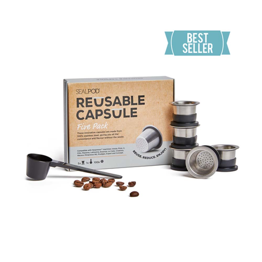 SealPod Reusable Coffee Capsules - 5 Pack - L'Organic