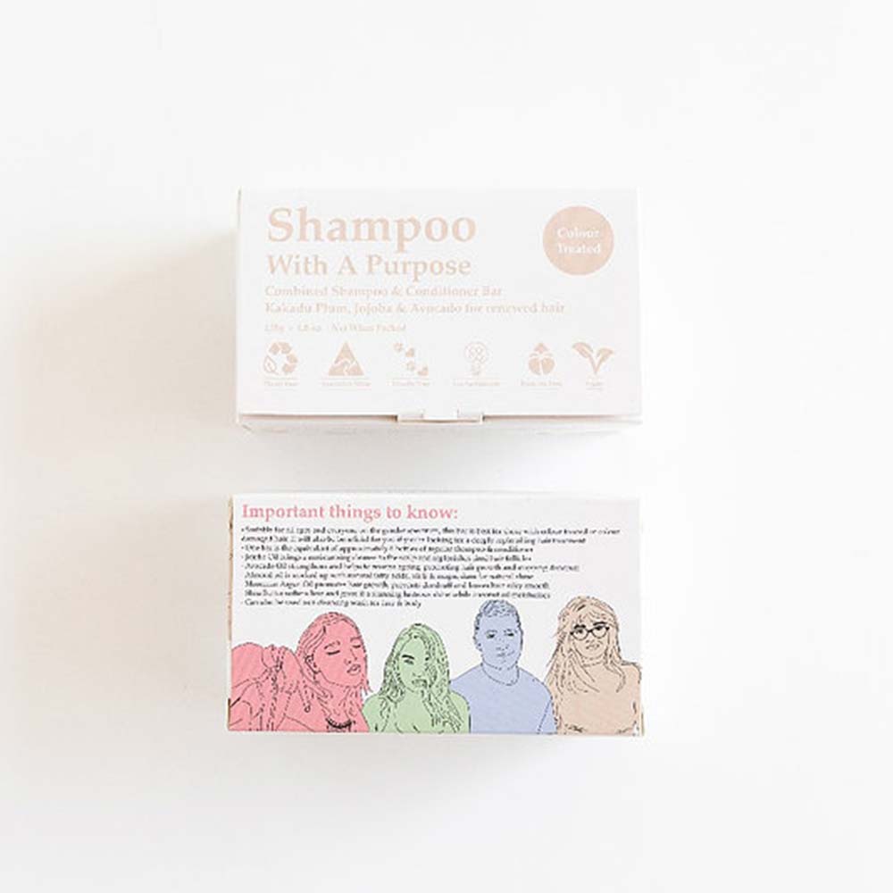 Shampoo With A Purpose - Colour Treated Shampoo/Conditioner Bar - 135g - L'Organic