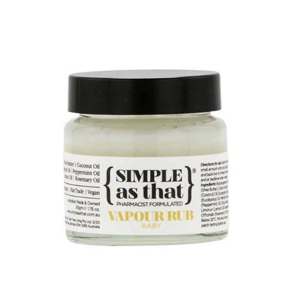 Simple As That Vapour Rub Baby - 50g - L'Organic
