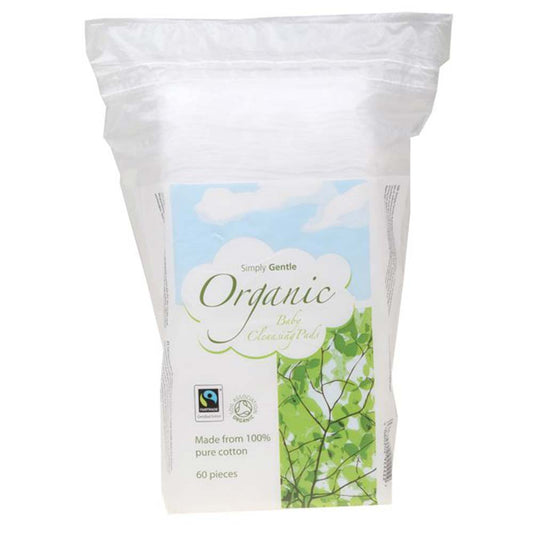 Simply Gentle Organic Baby Cleansing Pads - 60 Pack - L'Organic