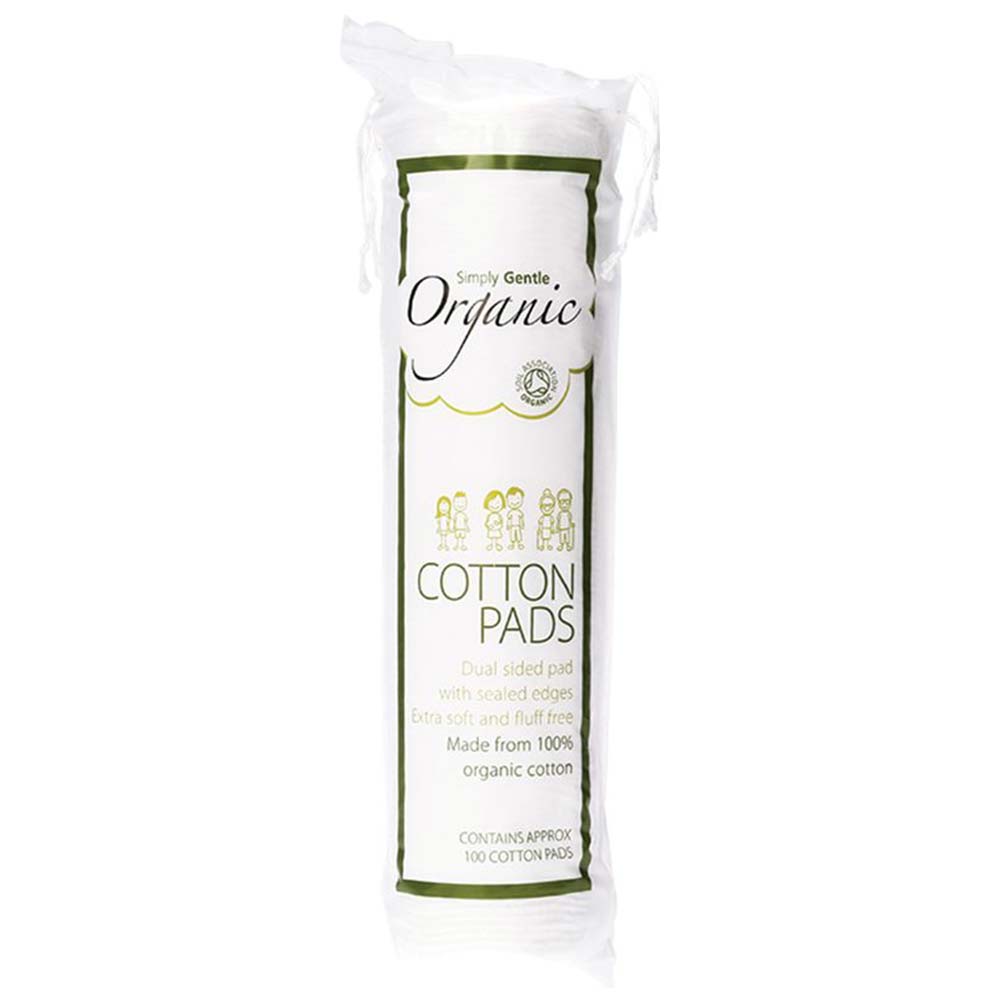 Simply Gentle Organic Cotton Pads - 100 Pack - L'Organic