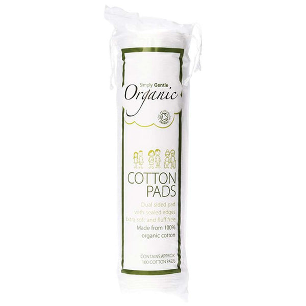 Simply Gentle Organic Cotton Pads - 100 Pack - L'Organic