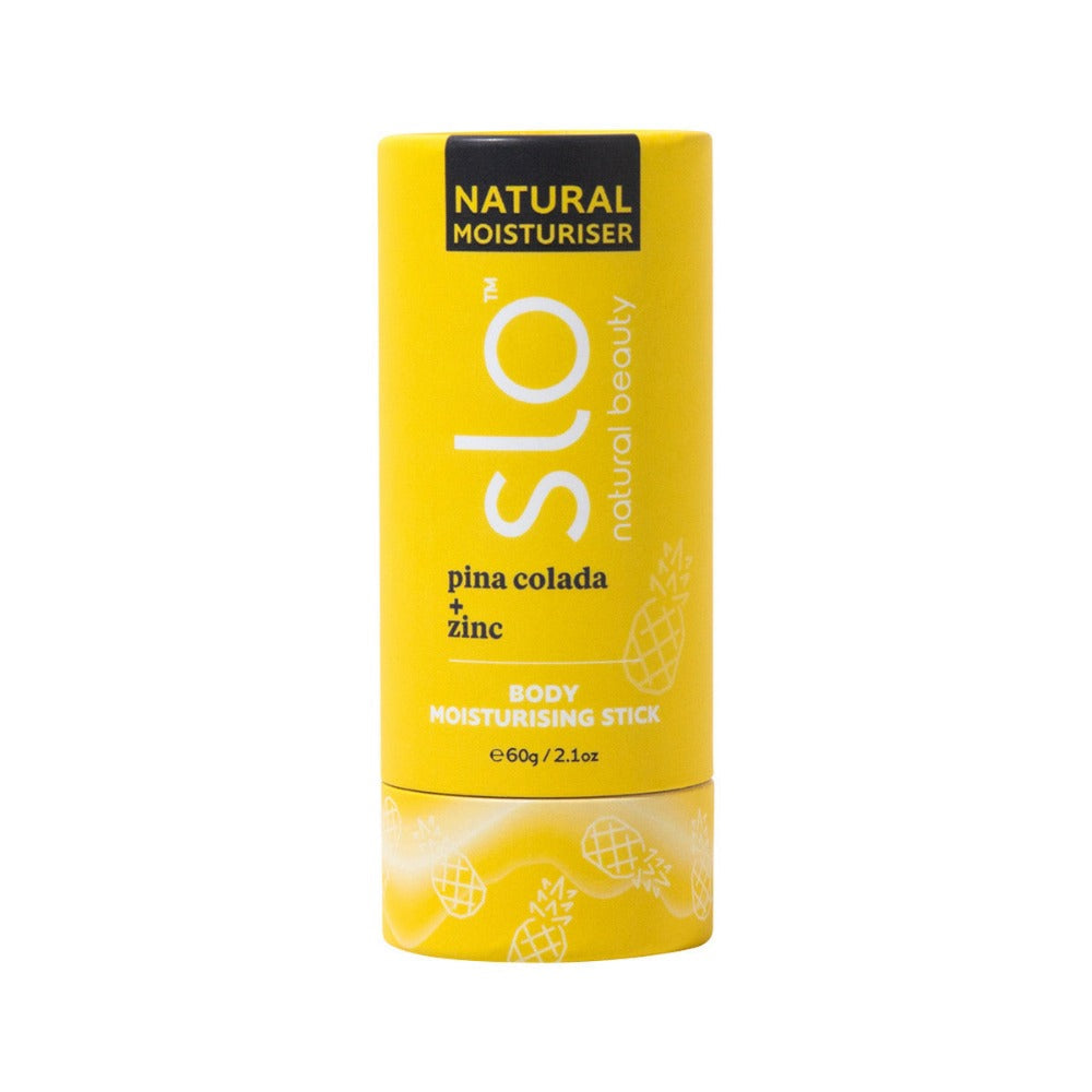 Slo Natural Beauty Natural Body Moisturising Stick Pina Colada + Zinc 60g - L'Organic