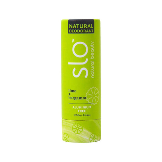 Slo Natural Beauty Natural Deodorant Stick Lime + Bergamot 55g - L'Organic
