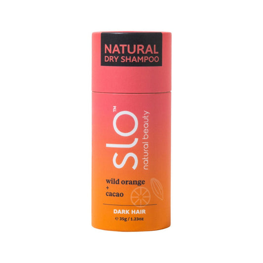 Slo Natural Beauty Natural Dry Shampoo Dark Hair Wild Orange + Cacao 35g - L'Organic