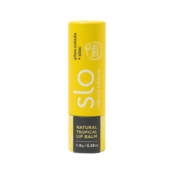 Slo Natural Beauty Organic Natural Lip Balm Pina Colada + Zinc 8g - L'Organic