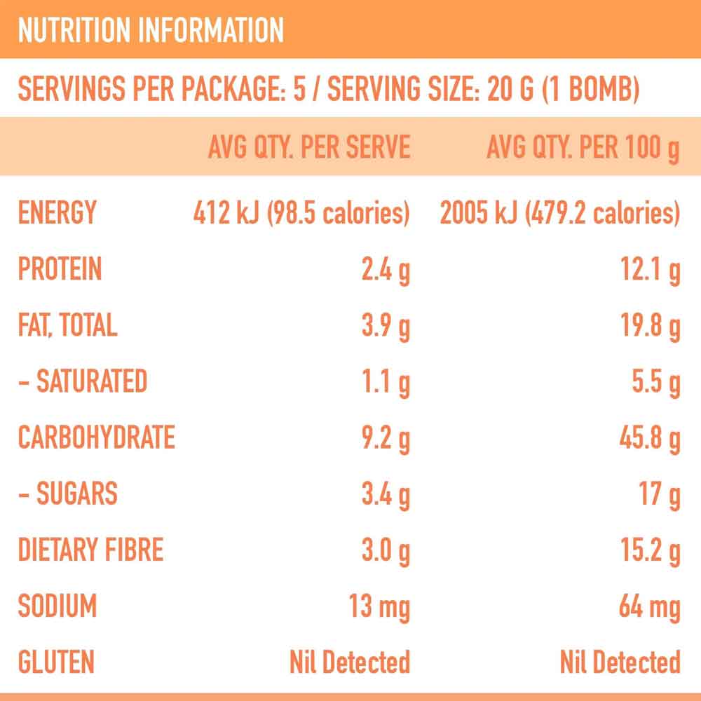 Smoothie Bombs - The Warrior Peanut Butter - 5 Pack - L'Organic