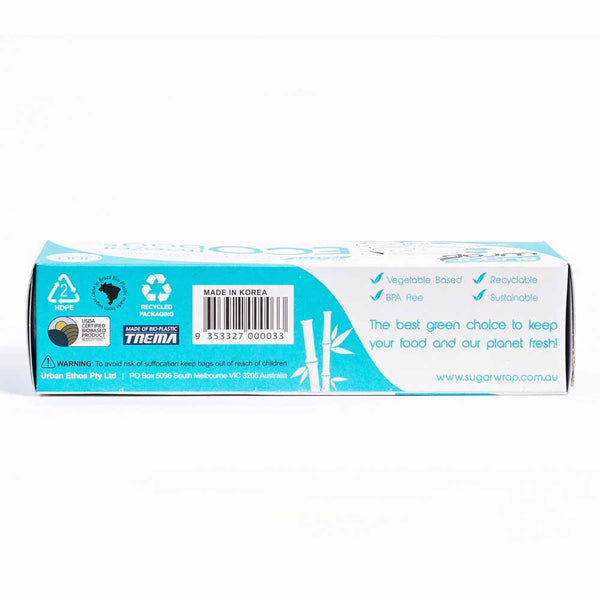 Sugarwrap Eco Freezer Bags 100 Pack - Medium - L'Organic