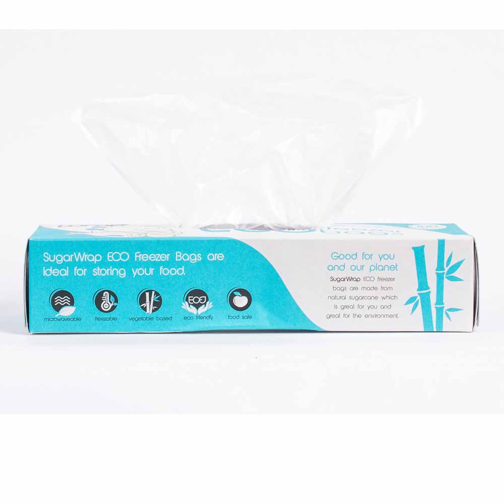 Sugarwrap Eco Freezer Bags 100 Pack - Large - L'Organic