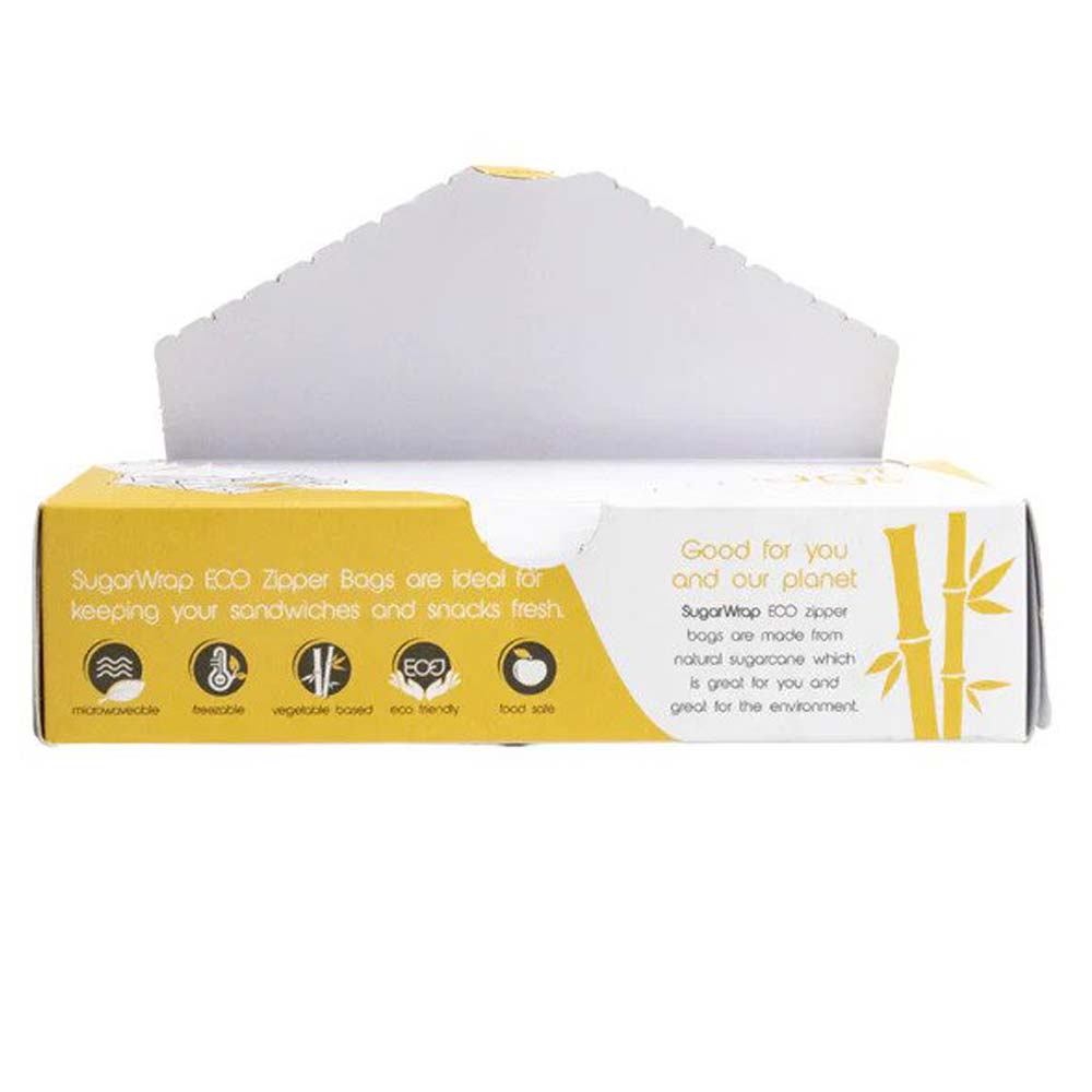 Sugarwrap Eco Zipper Bags 40 Pack - Small - L'Organic